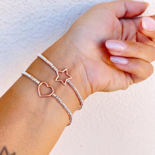 Bracciale stella o cuore big