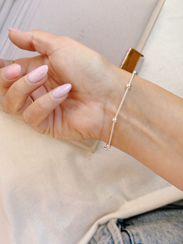 Bracciale filo diamantato mix sfere