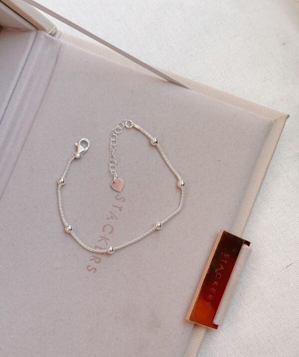 Bracciale filo diamantato mix sfere - immagine 2
