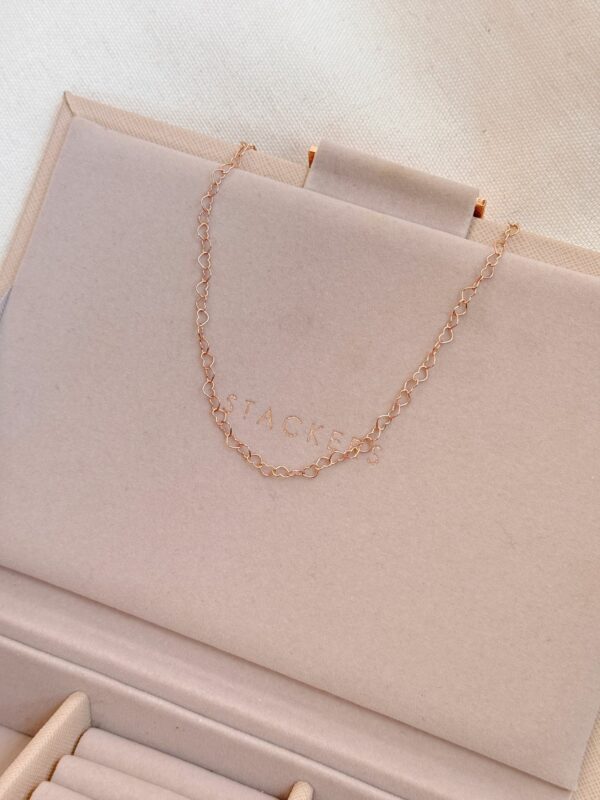 Collana cuoricini open