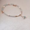 Collana acqua marina e sassolini di perle - immagine 2