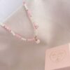 Collana quarzo rosa e bianco - immagine 2