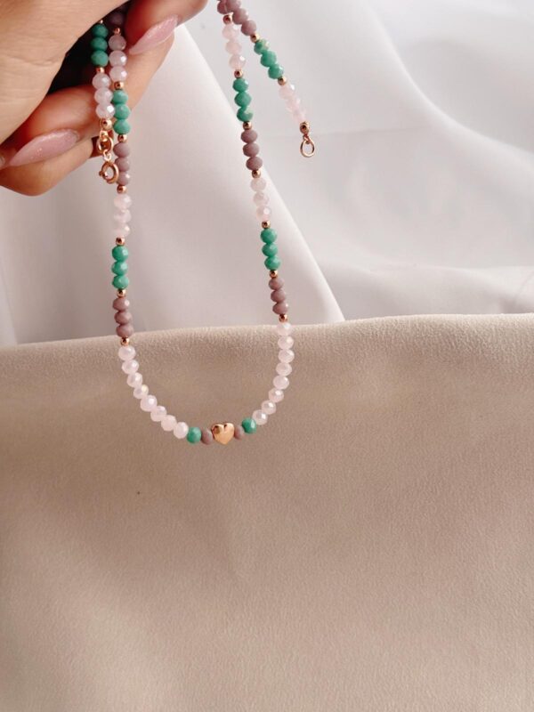 Collana cristalli e cuore - immagine 3