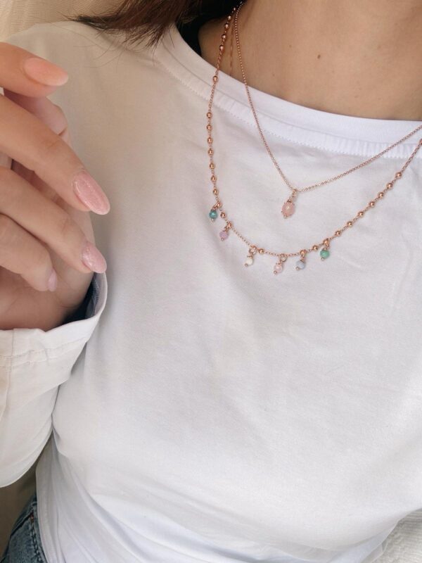 Collana gocce di cristalli - immagine 2