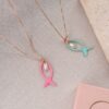 Collana pesce big e perla - immagine 3