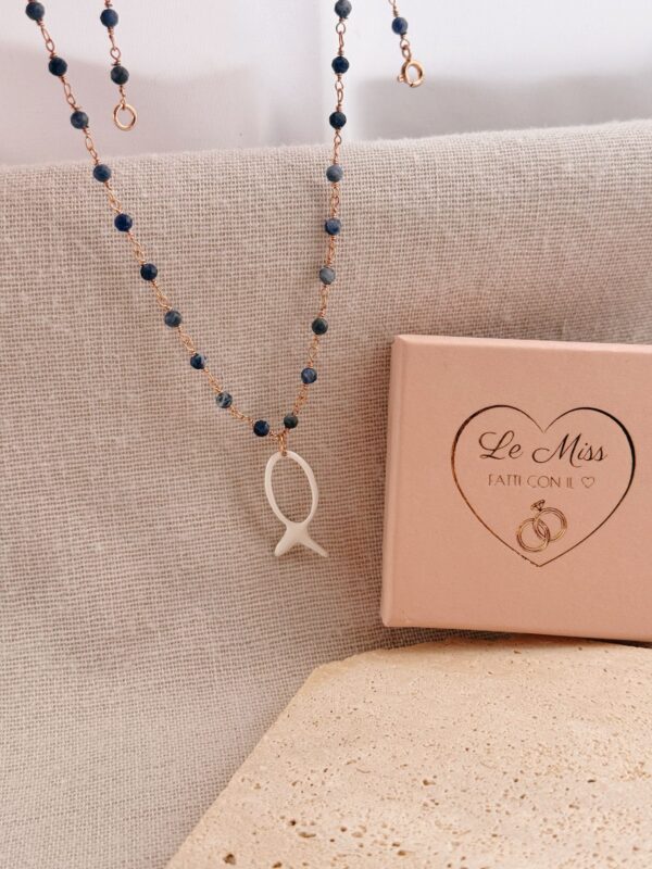 Collana rosario fish - immagine 2