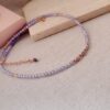 Collana zirconi lavanda e perle - immagine 2