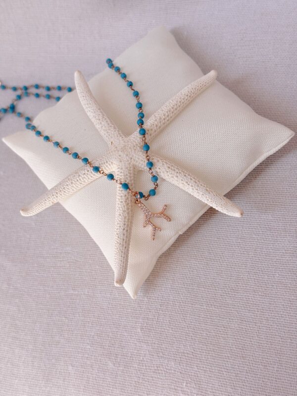 Collana Rosario, pasta di turchese