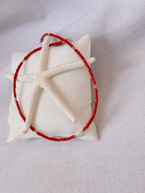 Collana tubicini di corallo