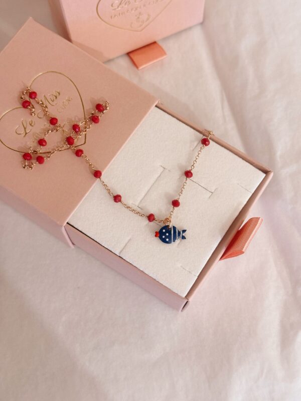 Collana Rosario rossa Summer - immagine 2