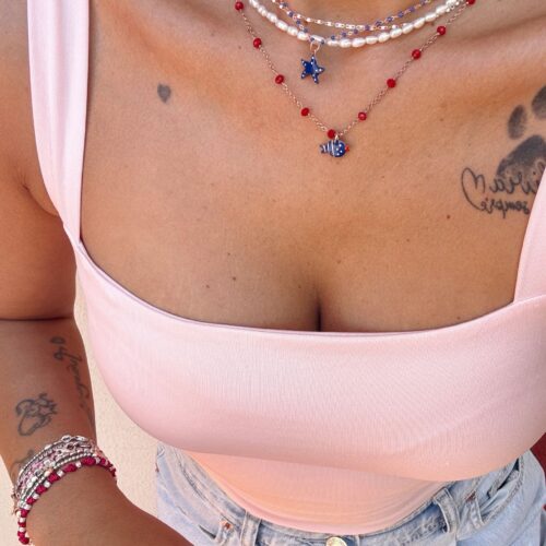 Collana Rosario rossa Summer