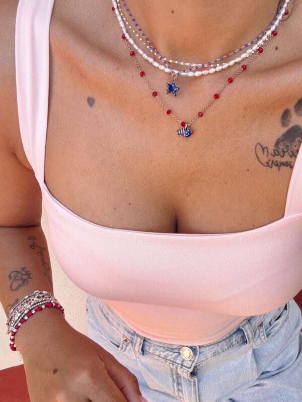 Collana Rosario rossa Summer